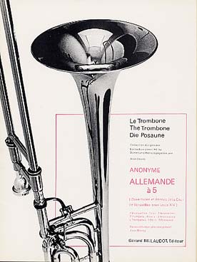 Illustration de Allemande à cinq pour 2 trompettes, cor, 2 trombones (tr. Douay, C + P)