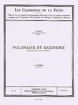 Illustration de Suite N° 2 BWV 1067 en si m - Polonaise et badinerie, éd. Leduc