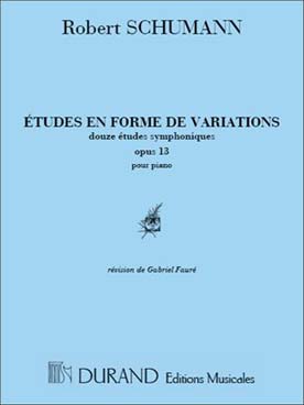 Illustration de Études symphoniques en forme de de variations op. 13 - éd. Durand