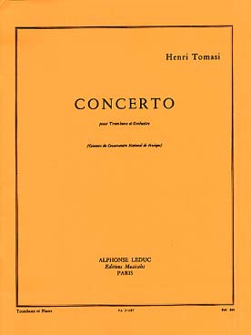 Illustration de Concerto pour trombone et orchestre réduction piano