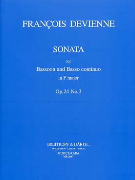 Illustration de Sonate op. 24 N° 3 en fa M pour basson et basse continue