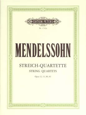 Illustration mendelssohn quatuors cordes vol. 1