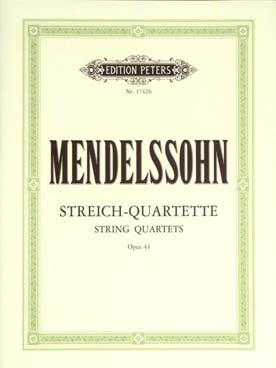 Illustration de Sämtliche streichquartette Vol. 2 : op. 44/1-3
