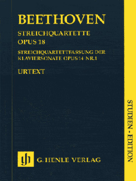 Illustration de Quatuors à cordes op. 18 N° 1 à 6