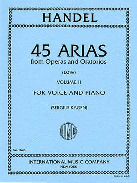 Illustration de 45 Airs d'opéras et d'oratorios (texte en anglais) - Vol. 2 voix grave