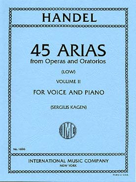 Illustration de 45 Airs d'opéras et d'oratorios (texte en anglais) - Vol. 2 voix grave