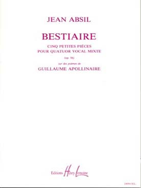 Illustration absil bestiaire pour quatuor vocal mixte