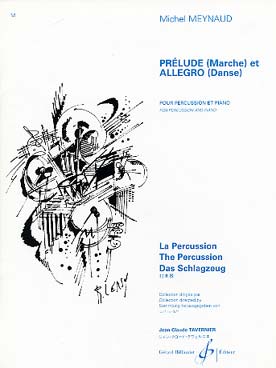 Illustration de Prélude (marche) et allegro (danse) pour percussion et piano