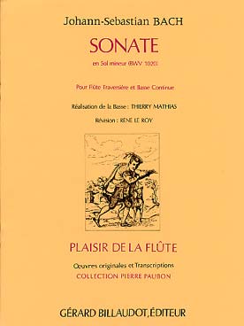 Illustration de Sonate BWV 1020 N° 7 en sol m
