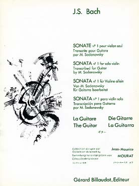Illustration de Sonate N° 1 pour violon seul (tr. Sadanowsky)