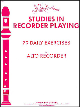 Illustration duschenes studies recorder playing alto