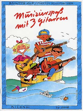 Illustration de Musizierspass mit 3 Gitarren