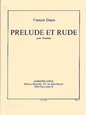 Illustration de Prélude et rude pour timbales