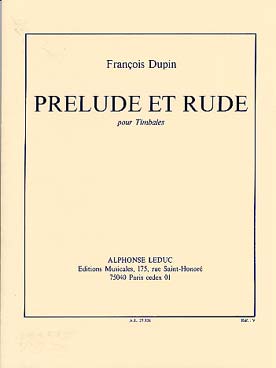 Illustration dupin prelude et rude pour timbales