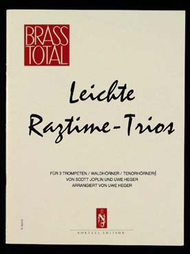 Illustration de Ragtimes faciles en trio (tr. Heger pour 3 trompettes ou 3 cors)   