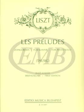 Illustration de Les Préludes : poème symphonique pour grand orchestre d'après Lamartine, transcription piano Carl Tausig