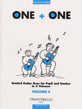 Illustration de ONE + ONE Duos élève et professeur conducteur + partie élève (EGTA series) - Vol. 2 : Praetorius, Rameau, Grieg, Schumann, Reinecke, Couperin...