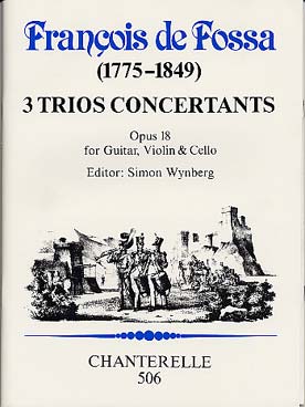 Illustration de 3 Trios concertants op. 18 pour guitare, violon et violoncelle (éd. fac-simile)