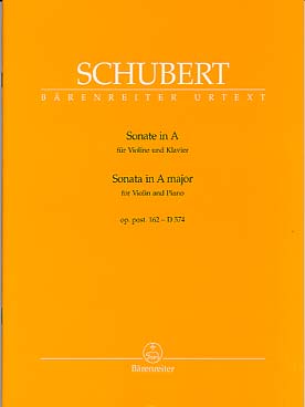 Illustration de Sonate en la M op. 162 D 574