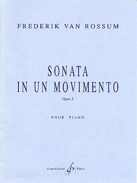 Illustration van rossum sonate en un mouvement op. 5