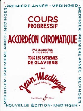 Illustration de Cours progressif d'accordéon chromatique - Vol. 1 : 1re année