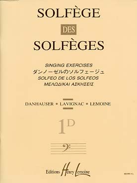 Illustration de SOLFEGE des solfèges - Vol. 1 D clé de fa s/a
