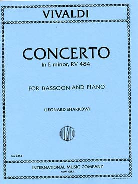 Illustration de Concerto RV 484 F VIII n° 6 en mi m (rév. Sharrow)