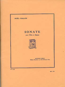 Illustration gallon (n) sonate pour flute et basson