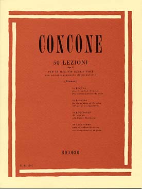 Illustration de 50 Leçons op. 9 (voix moyenne)