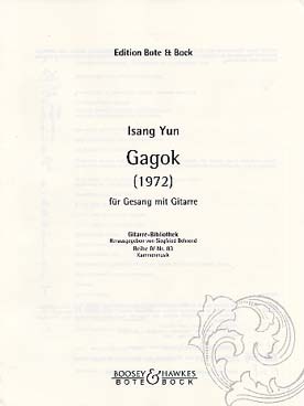 Illustration yun gagok pour guitare et voix