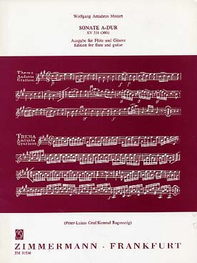 Illustration mozart sonate k 331 n° 11 en la maj