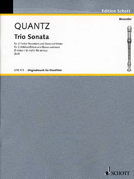 Illustration de Trio sonata pour 2 flûtes à bec alto et basse continue