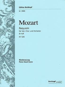 Illustration mozart requiem k 626 choeur et piano