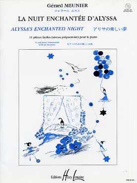Illustration de La Nuit enchantée d'Alyssa : 11 pièces faciles (niveau préparatoire) avec CD