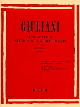 Illustration giuliani etudes op. 1 en 1 volume