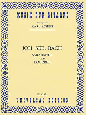Illustration de Sarabande et bourrée (sans les doubles) de la partita en si m pour violon seul