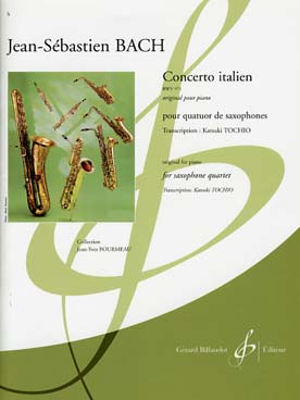 Illustration de Concerto italien BWV 971, tr. Tochio pour quatuor de sax