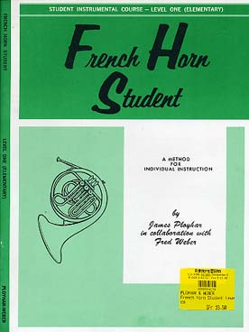 Illustration de FRENCH HORN STUDENT - Vol. 1 : elementary (ancienne édition)