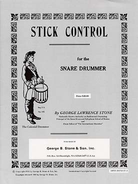 Illustration stone stick control for snare drummer