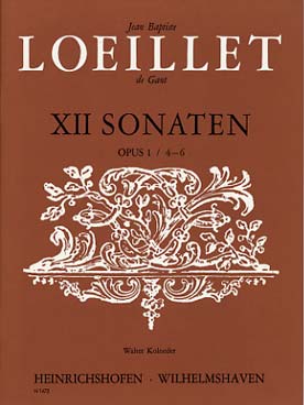 Illustration de 12 Sonates op. 1 (flûte à bec alto) - Vol. 2 : N° 4 à 6