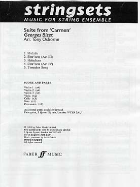 Illustration de Stringsets BIZET Suite de Carmen (C + P)