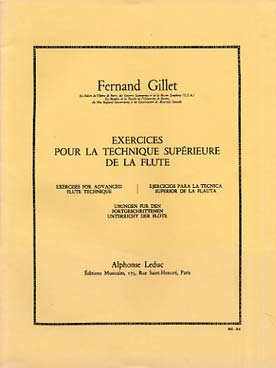 Illustration de Exercices pour la technique supérieure de la flûte