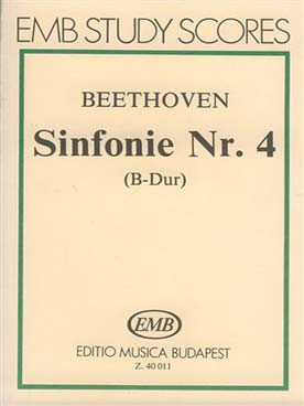 Illustration de Symphonie N° 4 op. 60 en si b M - éd. E.M.B.
