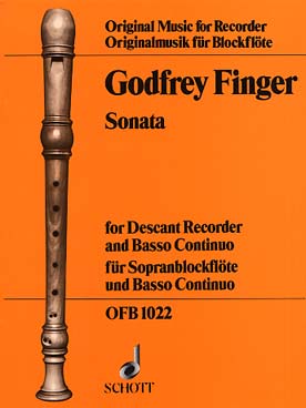 Illustration de Sonate pour flûte à bec soprano et basse continue