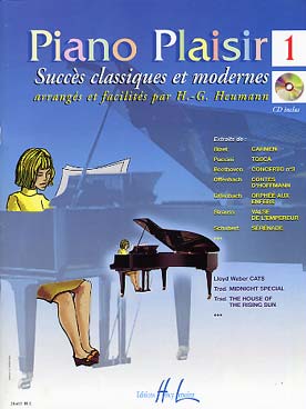 Illustration de PIANO-PLAISIR : arrangements faciles de Heumann et pièces originales, avec CD - Vol. 1 : Bizet, Beethoven, Elgar, Offenbach, Schubert, Strauss...