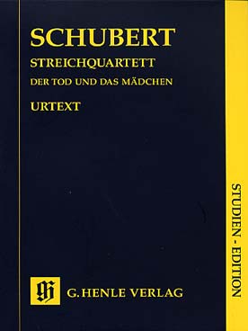 Illustration de Quatuor à cordes op. posth. D 810 en ré m "La Jeune fille et la Mort" - éd. Henle