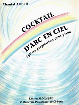 Illustration auber cocktail d'arc en ciel, 7 pieces