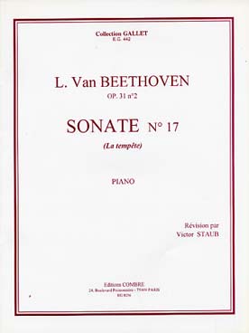 Illustration beethoven sonate 17 op. 31/2 "tempete"