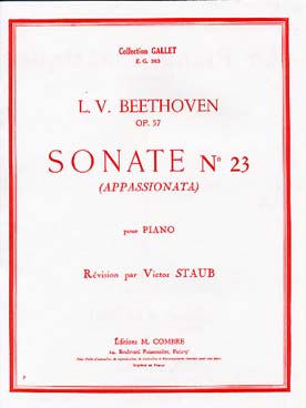 Illustration de Sonate N° 23 op. 57 en fa m Appassionata
