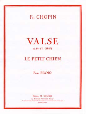 Illustration de Valse op. 64 N° 1 dite "Le Petit chien" (appelée aussi valse Potocka)